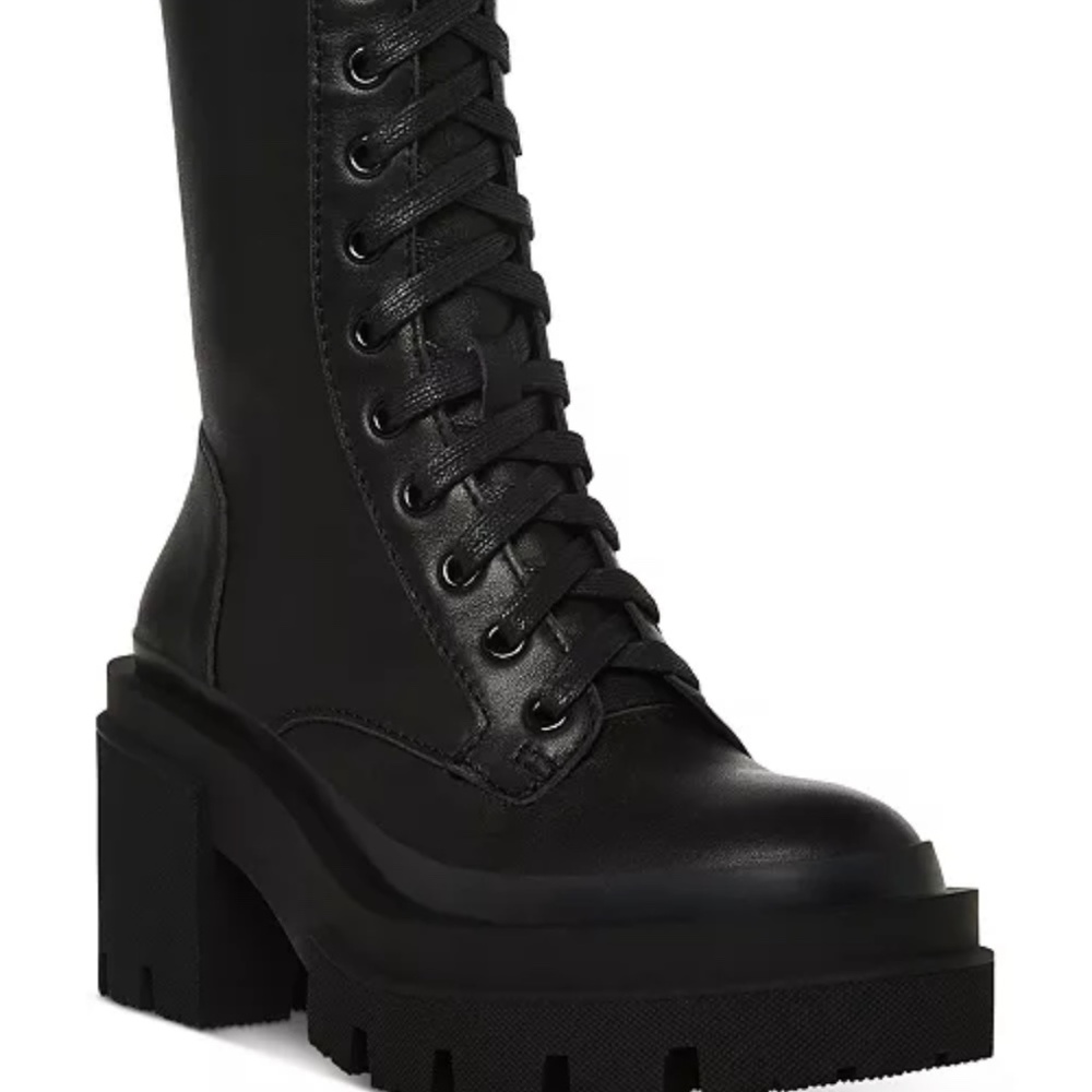 STEVE MADDEN Matryx Lace-Up Lug-Sole Combat Booties